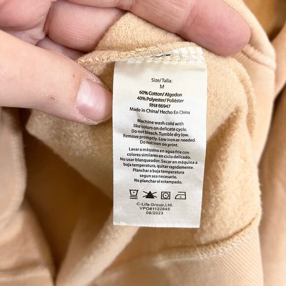 ACDC Peach Highway To Hell Ribbed Studded Graphic Pullover Sweater Medium NWT - Picture 8 of 8